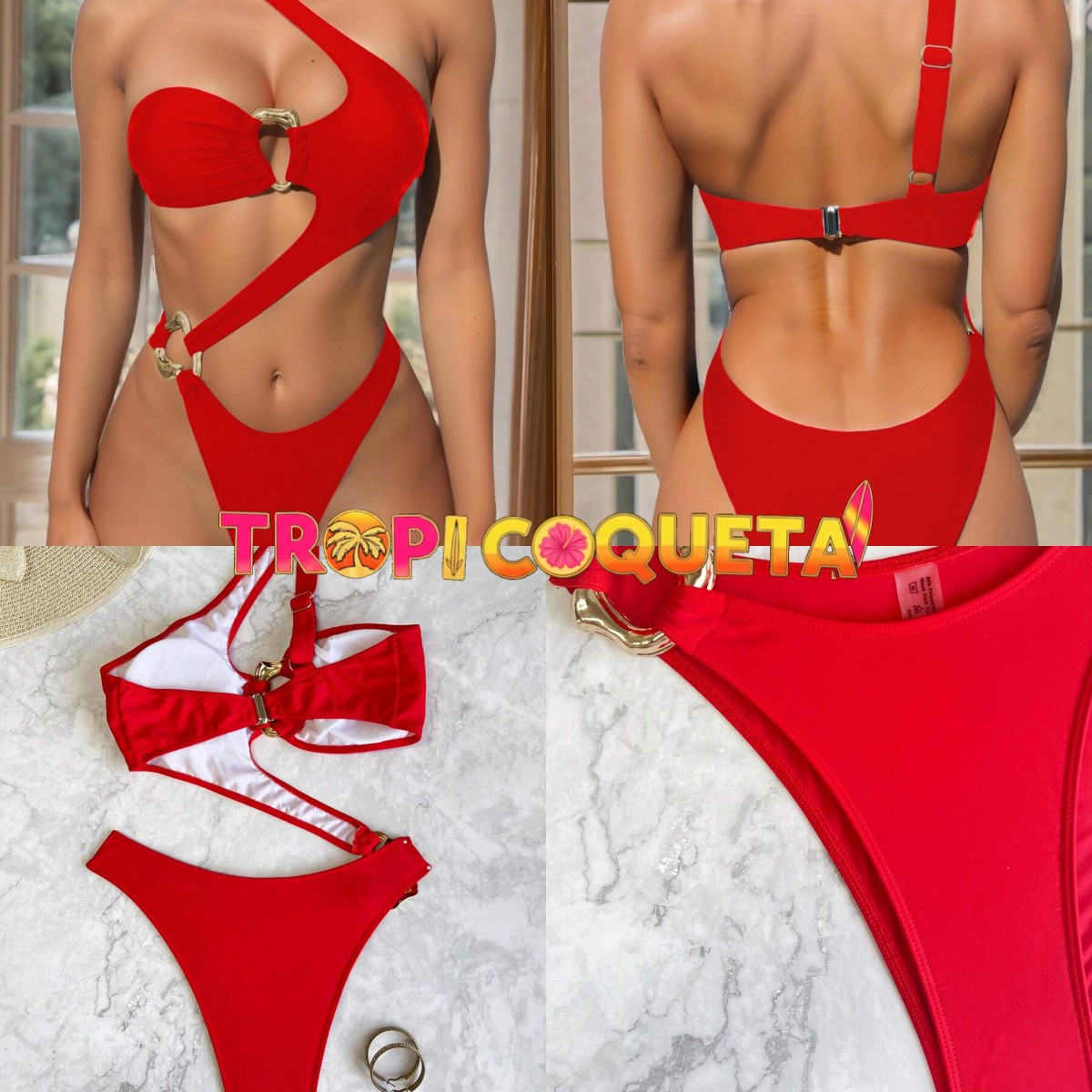 Jumpsuit Red Seductive