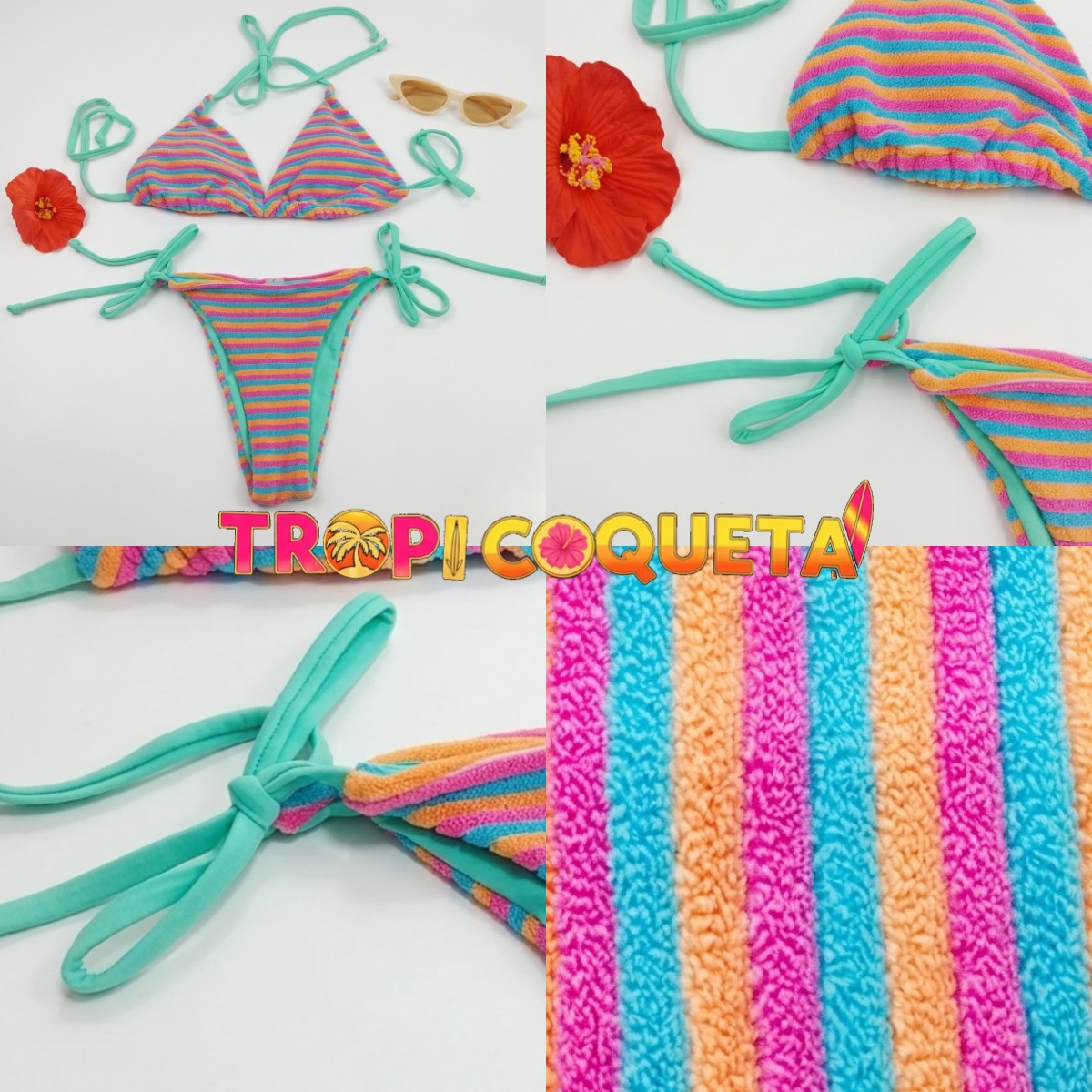 Collage promocional con logo