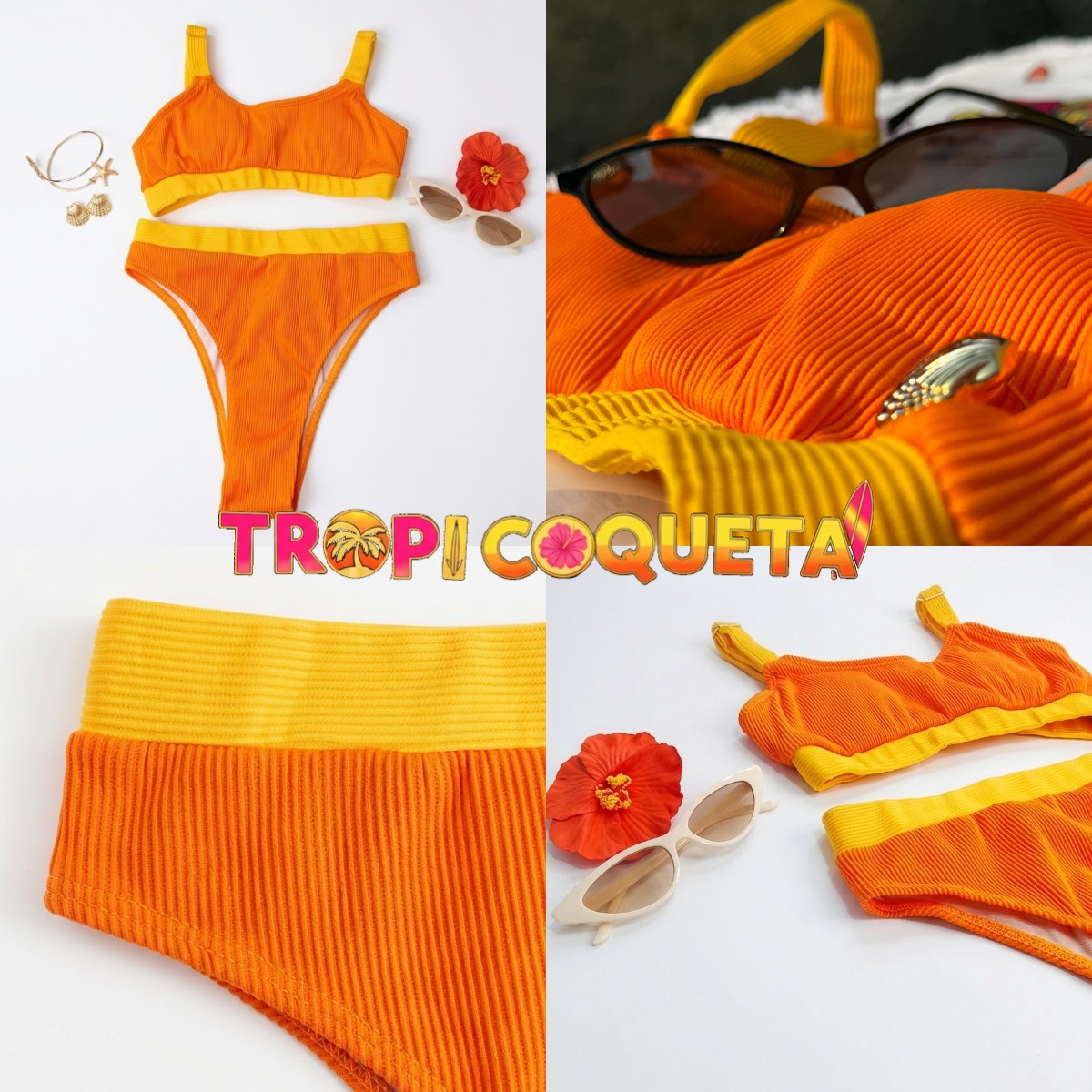 Collage promocional con logo