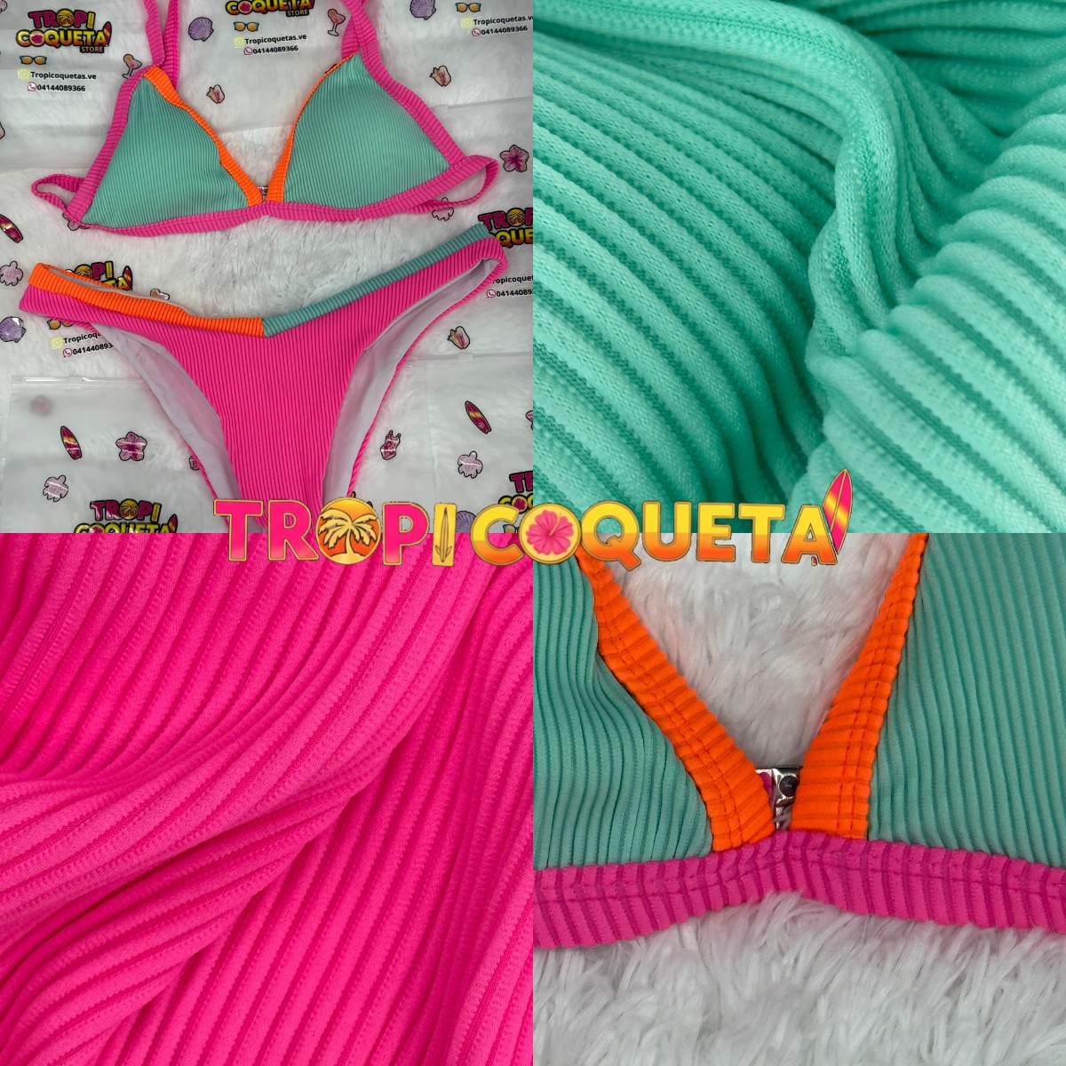 Collage promocional con logo